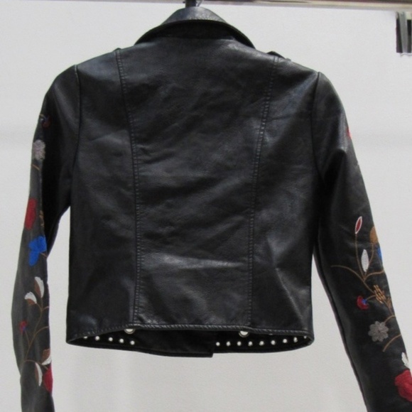 *SOLD* Romeo & Juliet Embroidered Moto Jacket M - Picture 3 of 8